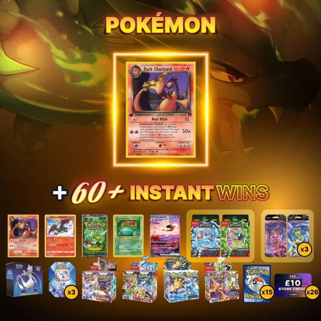Pokémon PSA 9 Dark Charizard Holo + 60 instant wins #1