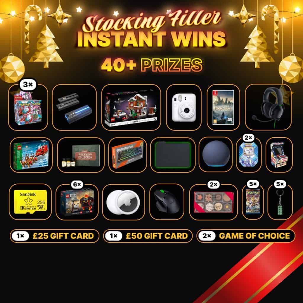 Christmas Stocking Fillers - Instant Win Only (40+ Prizes)
