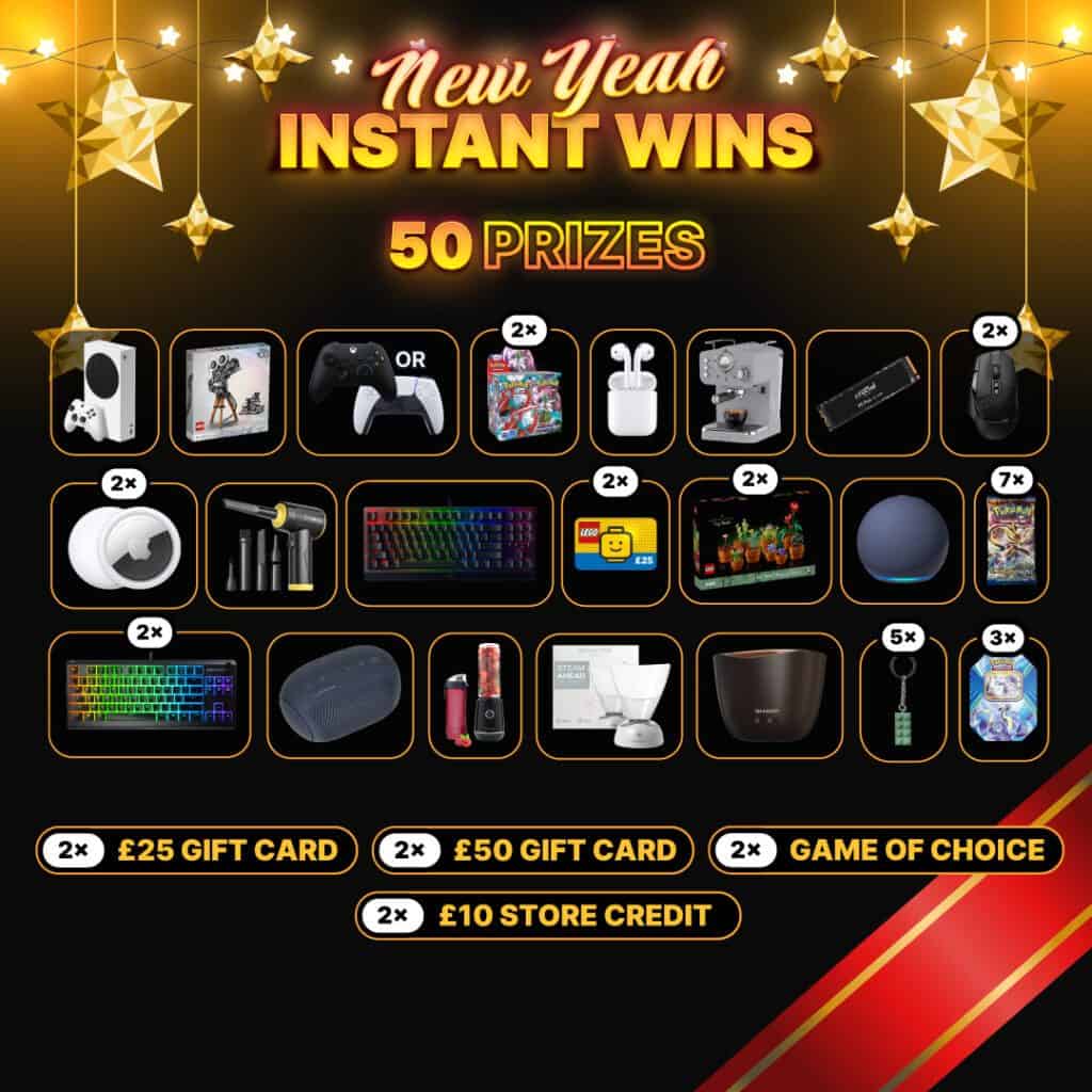 2024 New Year's Instant Win Comp - Instant Win Only (50+ Prizes)