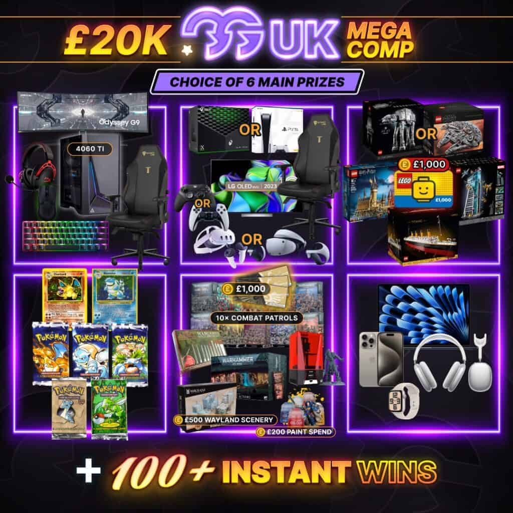 Gaming Giveaways £20k MEGA Comp + 150 Instant Wins #3
