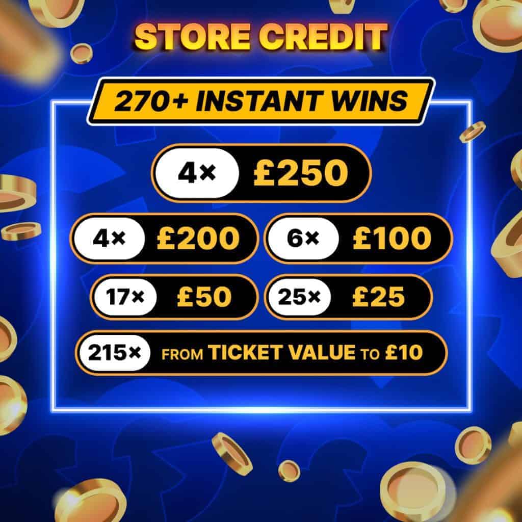 *AUTO DRAW* £5000 GG Store Credits - Instant Win Only #15