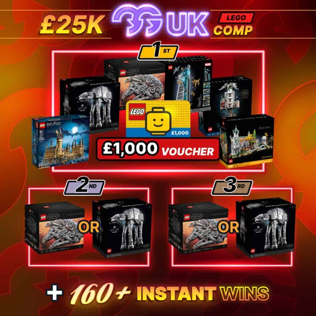 🔥 BOOSTED COMP🔥 £25K MEGA LEGO Comp + Over 160 Instant Wins (See Description) #2