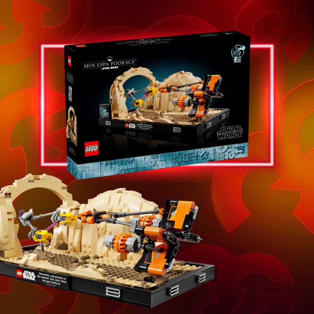 *AUTO DRAW* LEGO Mos Espa Podrace Diorama