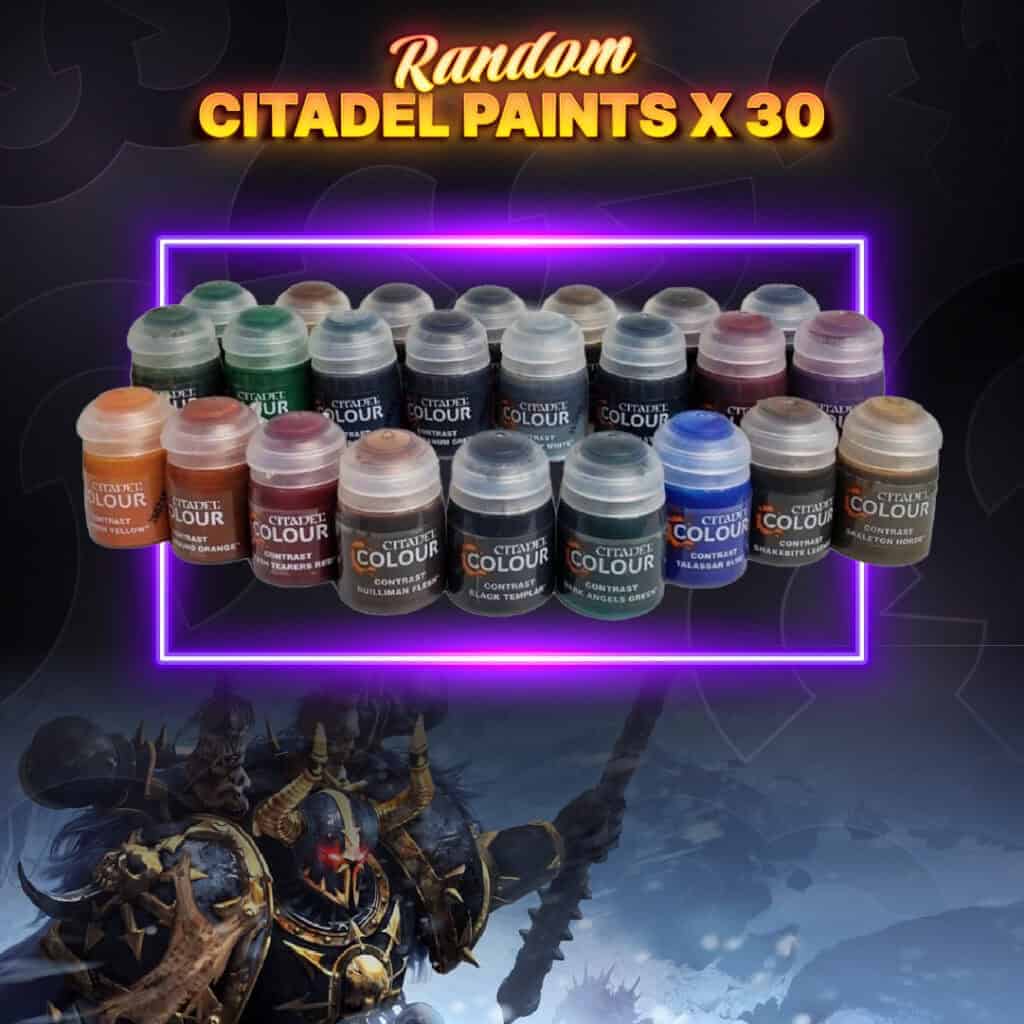 *AUTO DRAW* Warhammer Citadel Paints x30 Set