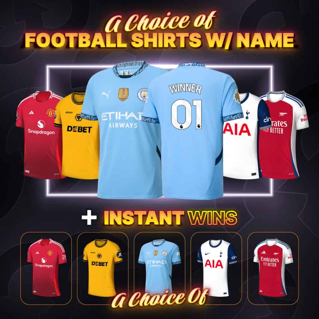 *AUTO DRAW* Premier League Printed Shirt + 5 Shirt Instant Wins