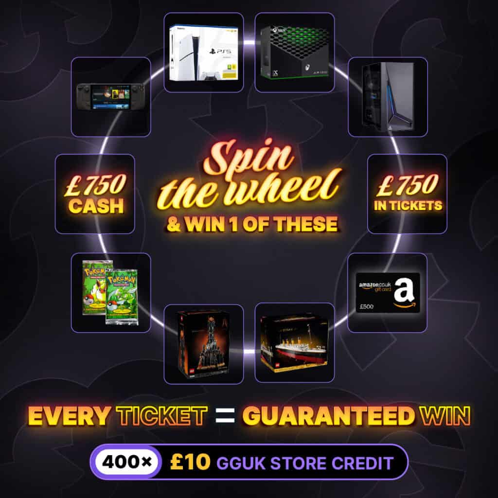 MONEY BACK AS STORE CREDIT COMP + BIG MAIN PRIZE!