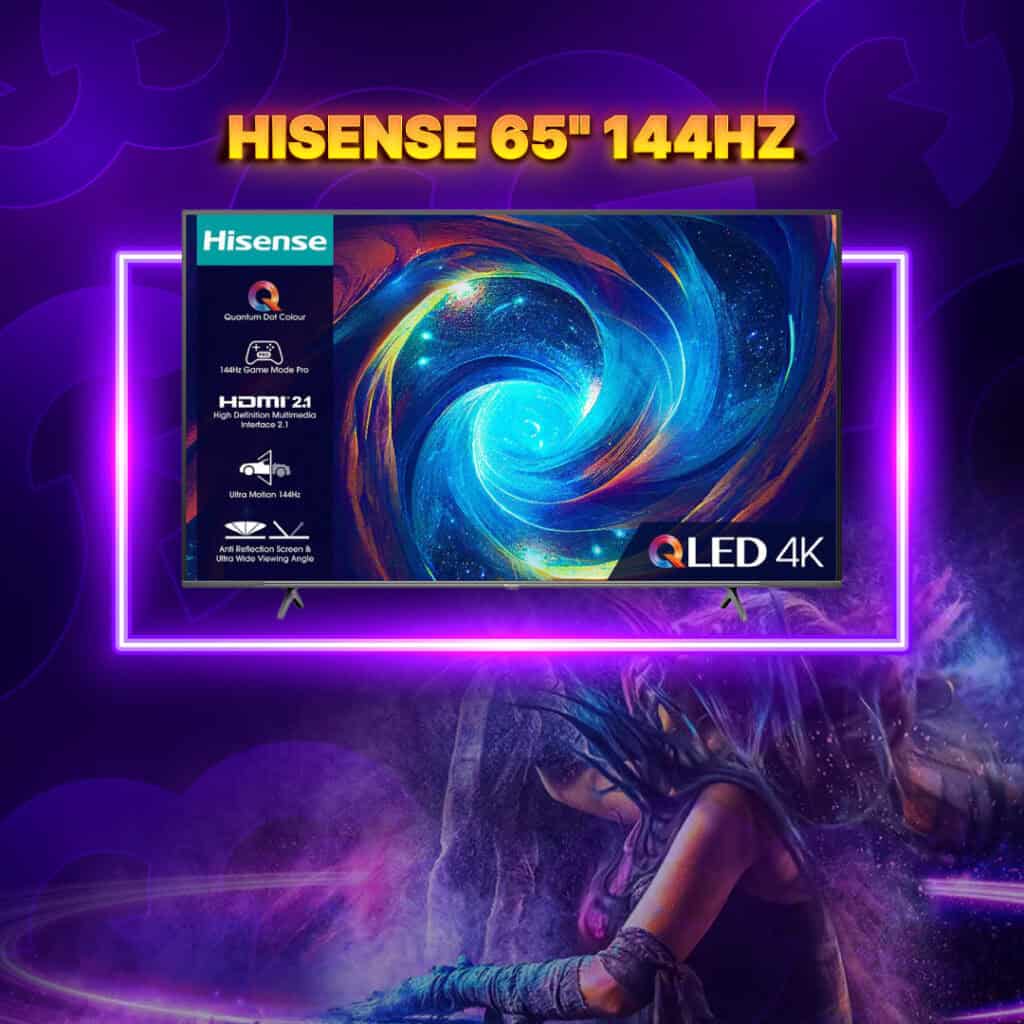 *AUTO DRAW* Hisense 65 Inch 144HZ Smart TV