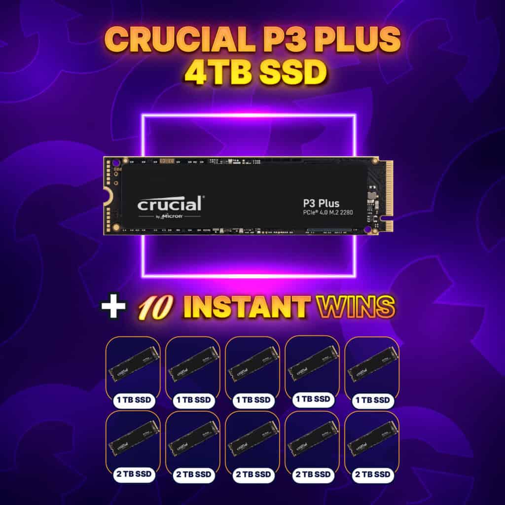 Crucial P3 Plus 4TB SSD + 10 Instant Wins #1