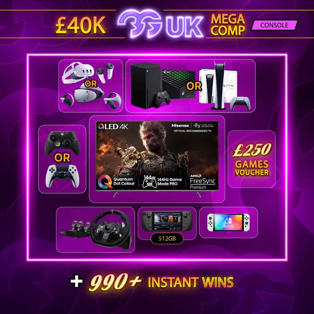 *AUTO DRAW* £40K MEGA Console Comp + 990 Instant Wins #1