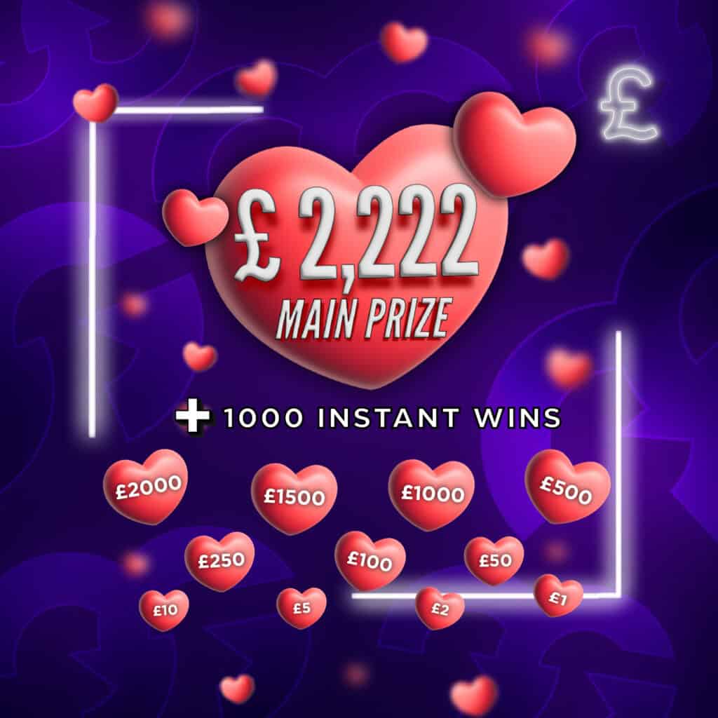 *AUTO DRAW* Cupid Cash Comp (£20,000 Cash Pot) + 1000 Instant Wins #1