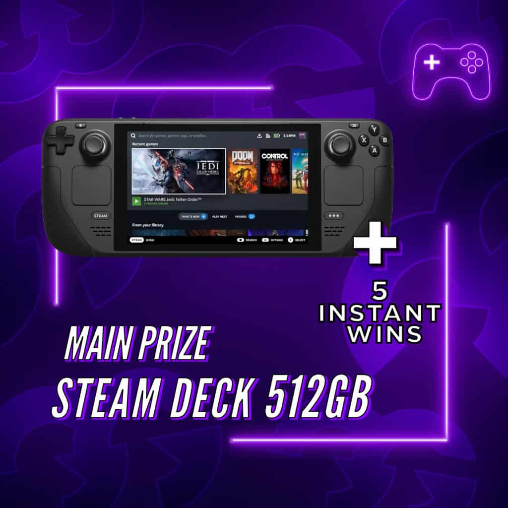 *AUTO DRAW* Steam Deck 512GB + 5 Instant Wins #5