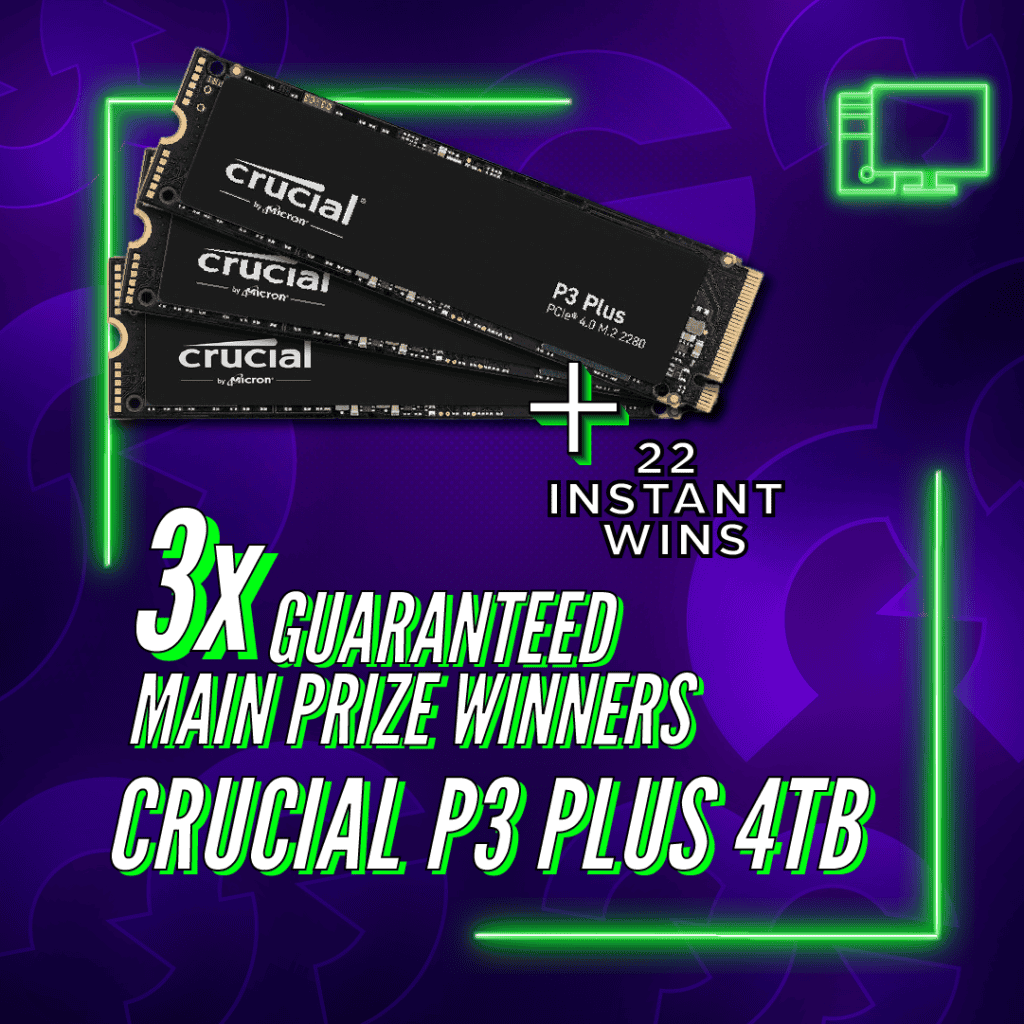 3 WINNERS - Crucial P3 Plus 4TB SSD + Instant Wins #1