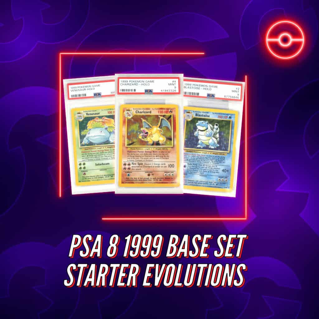 1999 Base Set Starter Pokemon Evolutions PSA 8 #1