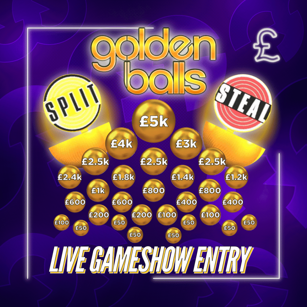 Golden Balls £5,000 Jackpot + Instant Wins #1