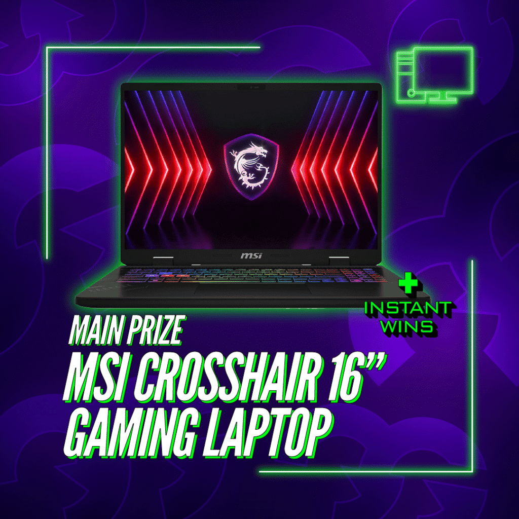MSI Crosshair 16 Inch Gaming Laptop + Instant Wins #7