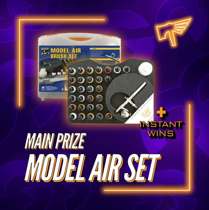 Warhammer Model Air Basic Colours and Airbrush Set + Instant Wins #1