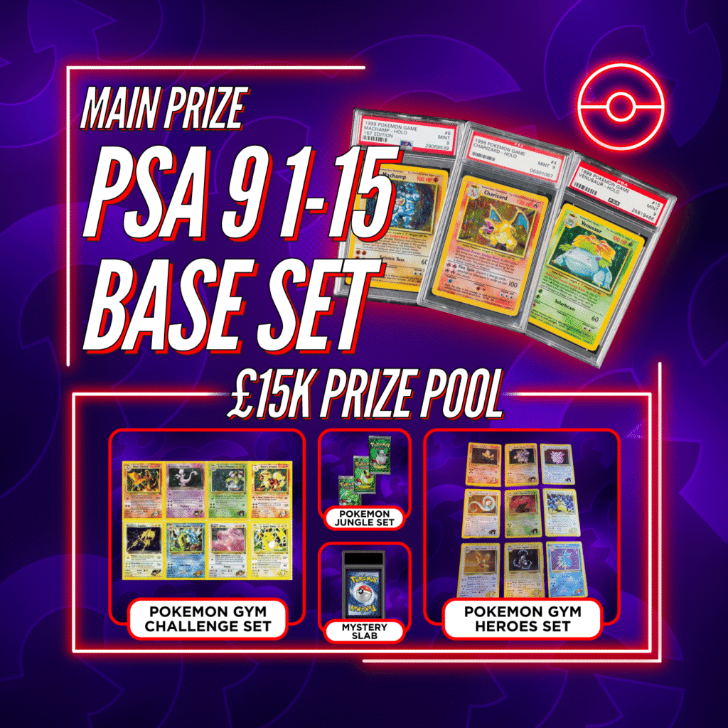 PSA 9 1-15 Base Set + Slab Instant Wins #1