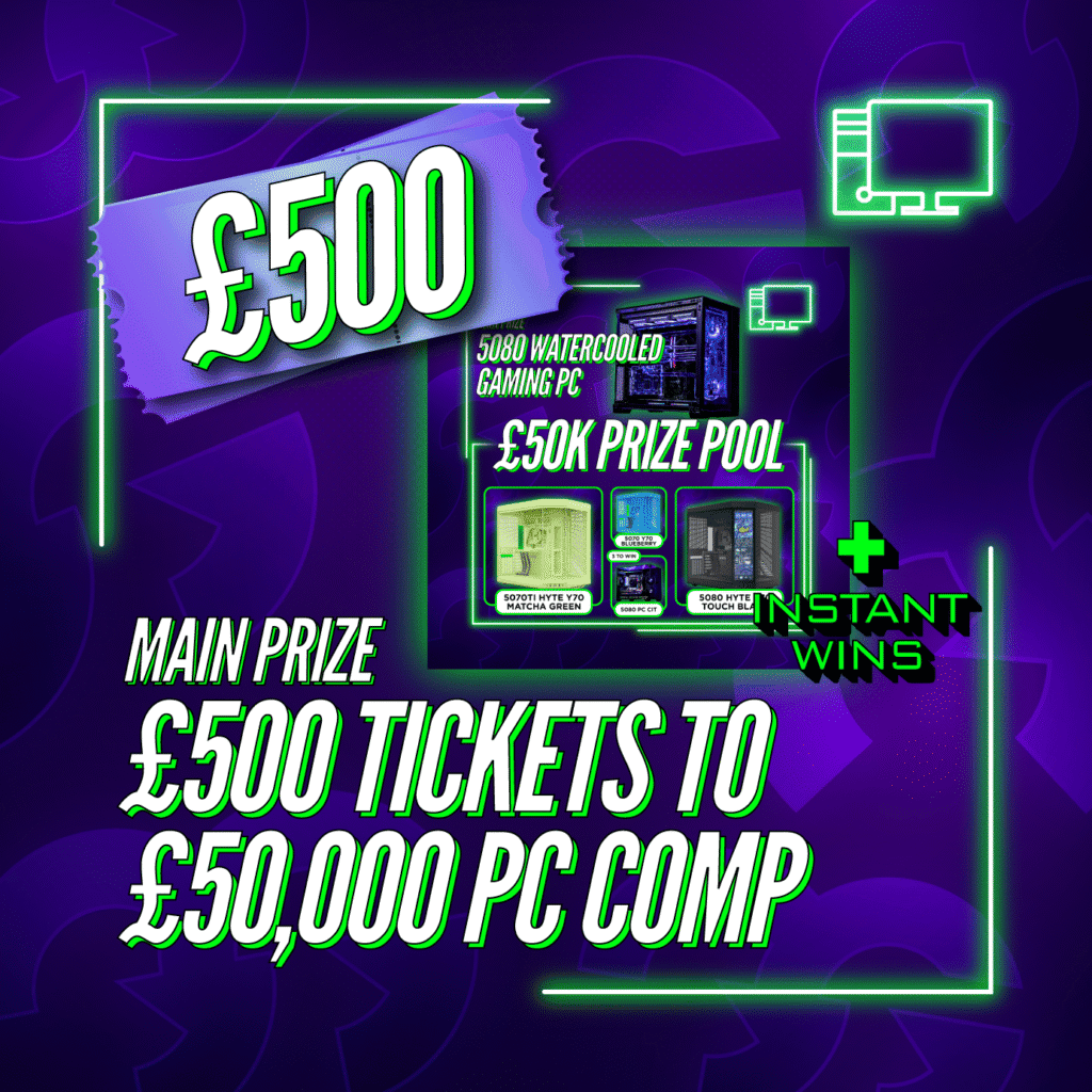 £500 Tickets To The £50k Mega PC Comp + Instant Wins #7