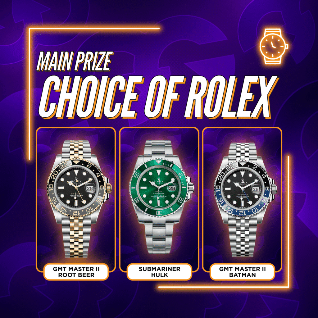 Choice of Rolex + Instant Wins #1