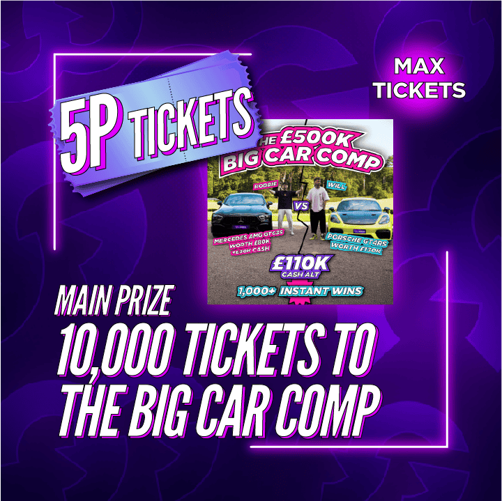 *LOW ODDS* MAX 10k Tickets To The Big Car Comp #1