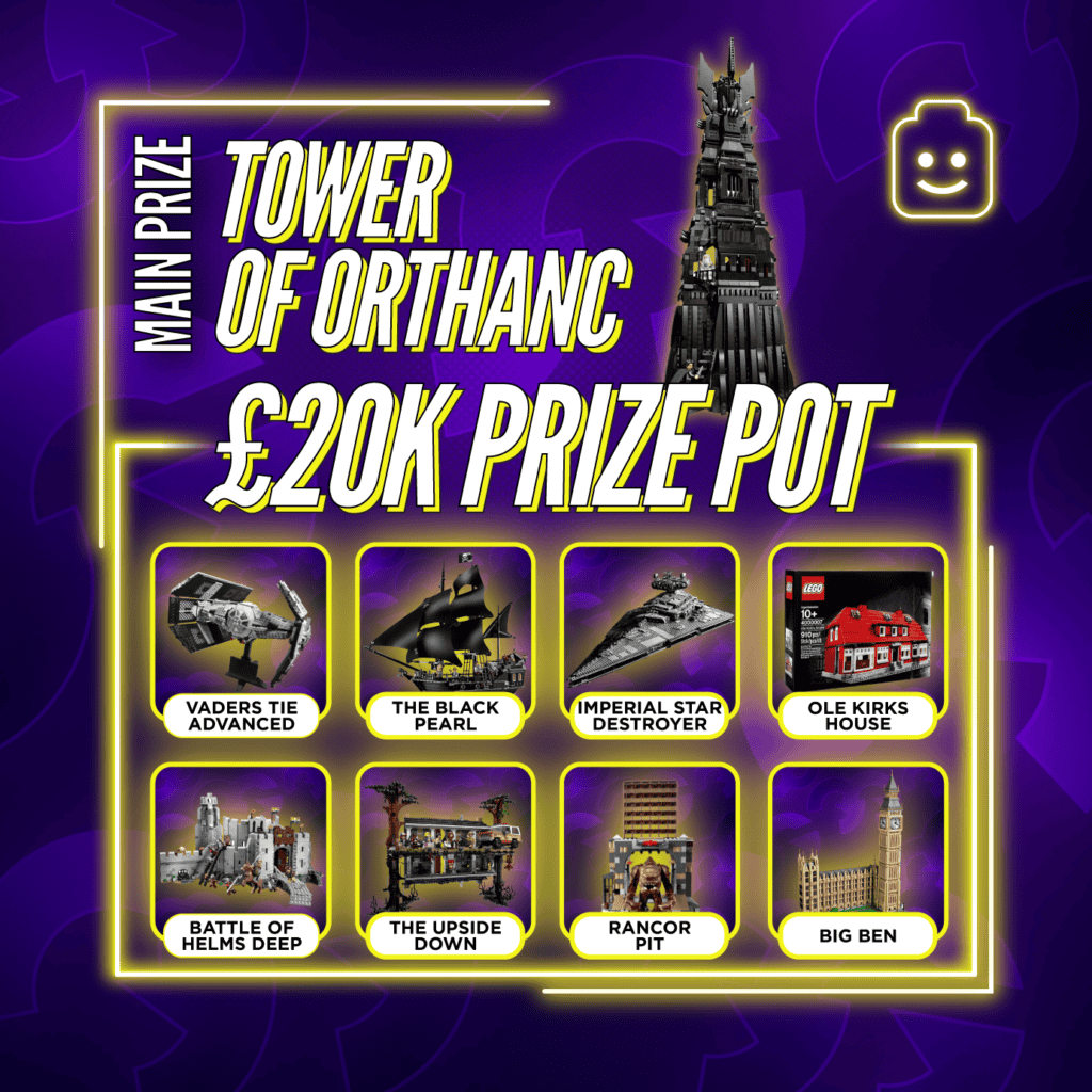 £20k Retired LEGO - Tower of Orthanc + Instant Wins #1