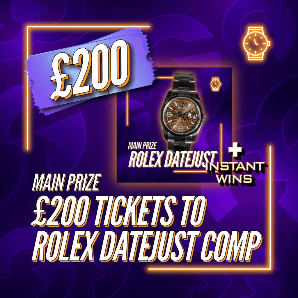 £200 Tickets To The Rolex Datejust Bronze Wave Jubilee Dial  + Instant Wins #1