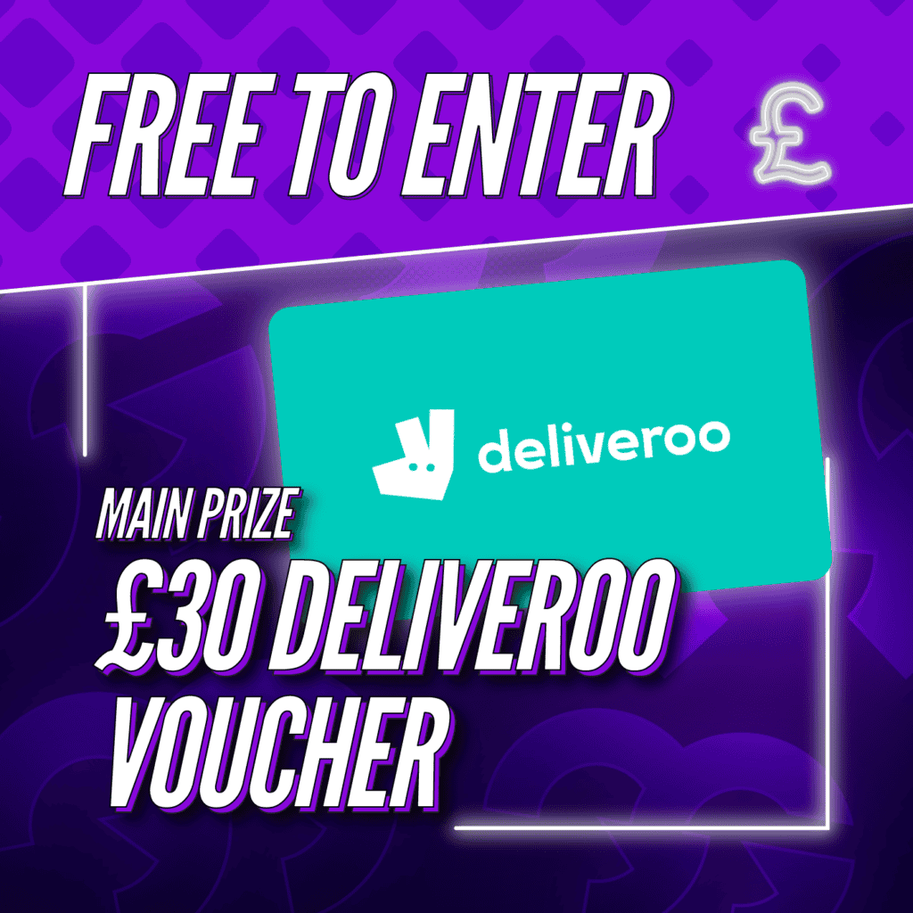 *DAILY FREE COMP* £30 Deliveroo Voucher