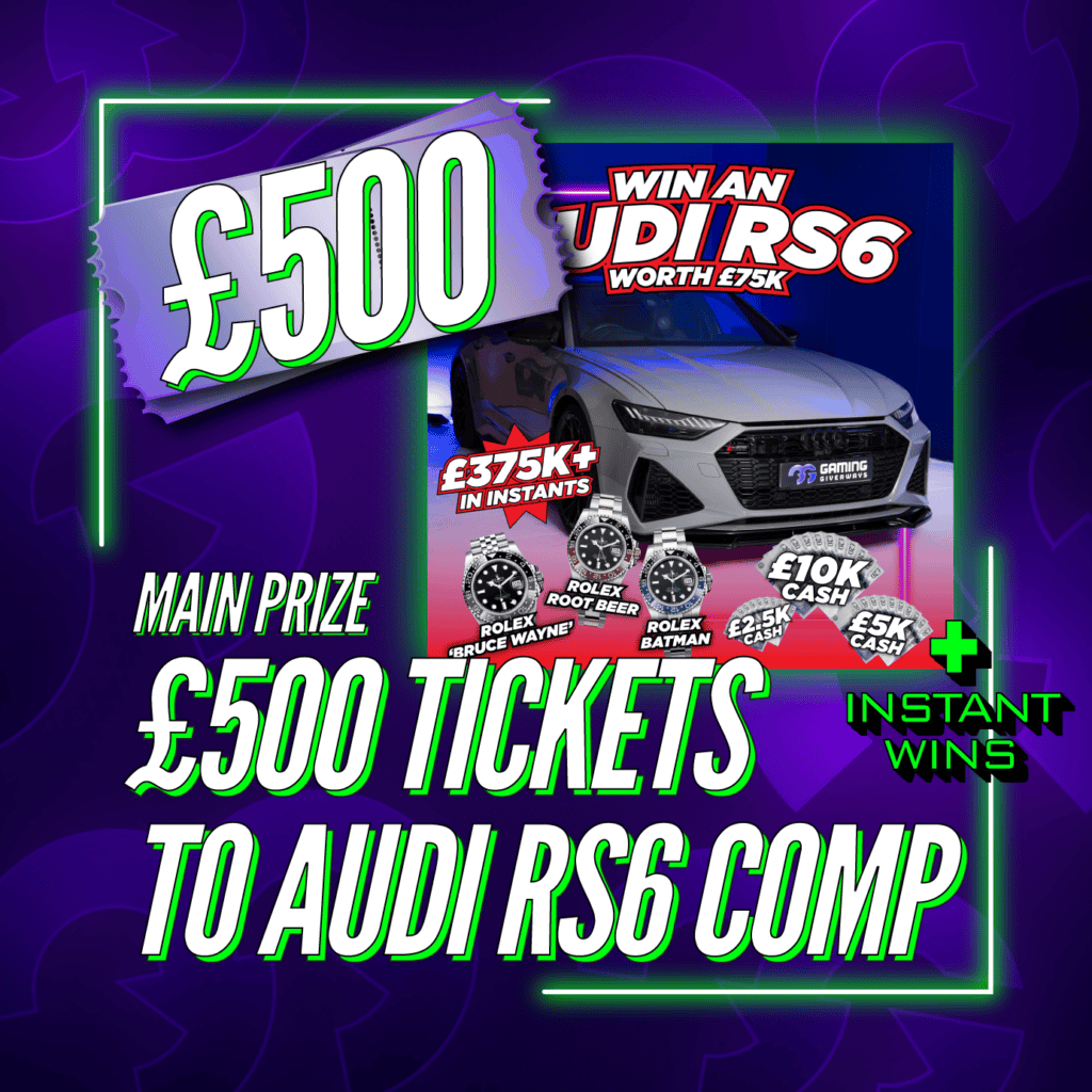 £500 Tickets To The Audi RS6 Comp + Instant Wins #1
