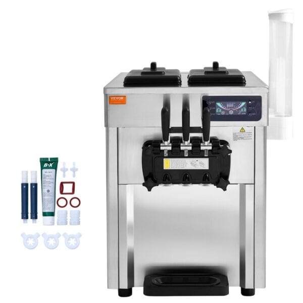 Vevor stroj na točenú zmrzlinu 1200W 18L 3-príchute - Image 4