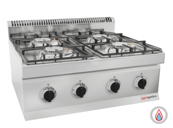 Plynový sporák - 4x horák (23 kW)