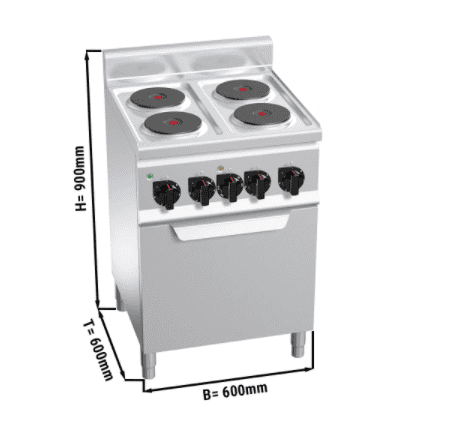 Elektrický sporák - 4x 8 kW + elektrická rúra 3 kW - Image 3