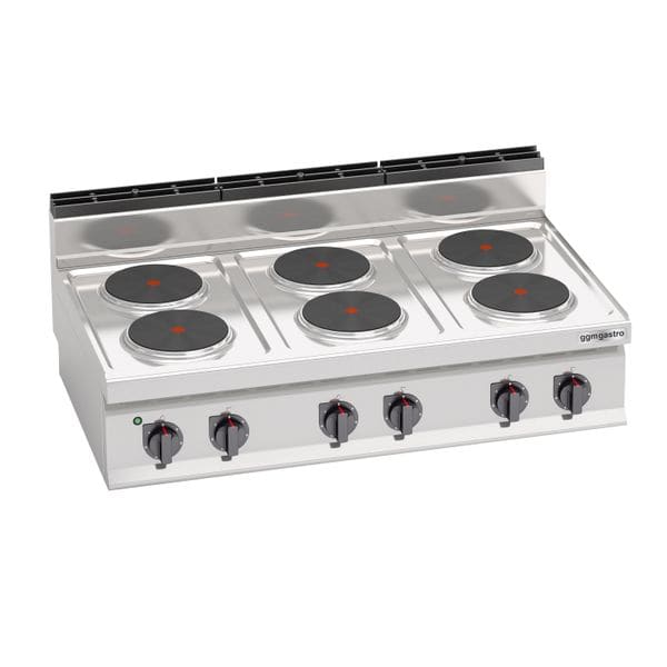 Elektrický sporák so 6 platničkami 15,6kW