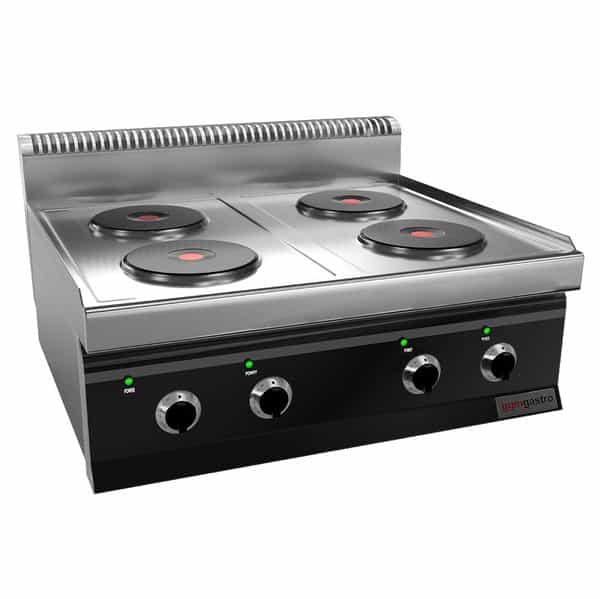 Elektrický sporák so 4 platničkami 9,2kW (čierny)