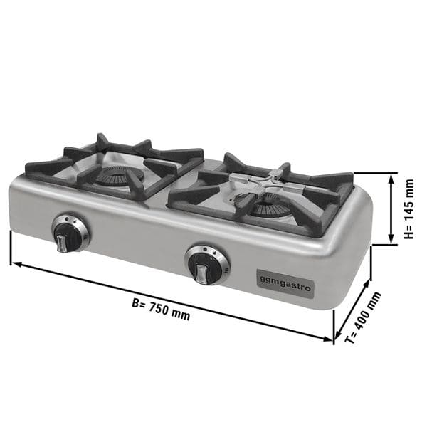Plynový sporák s 2 horákmi (8kW) - Image 2
