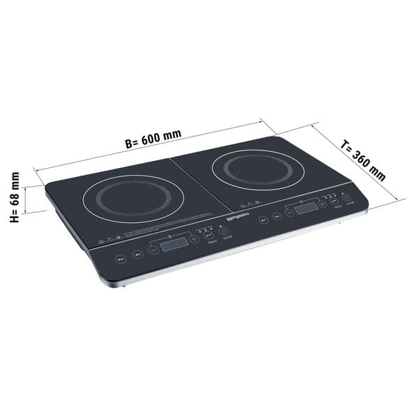 Dvojitý prenosný indukčný varič IDBZ2 3500W - Image 3
