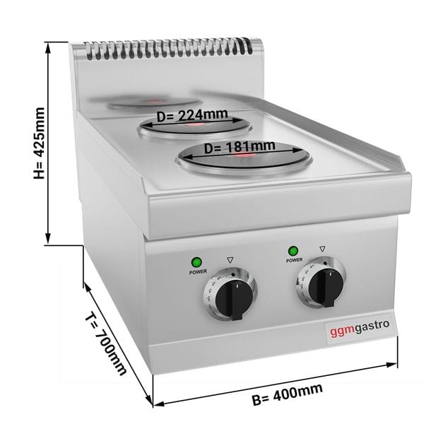 Elektrický sporák s 2 platničkami 4,6kW - Image 2