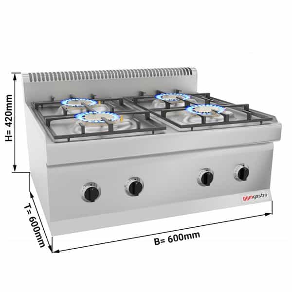 Plynový sporák - 4x horák (14 kW) - Image 2