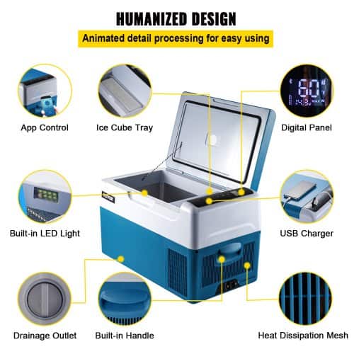 miniprenosný mraziaci box s rýchlochladiacim kompresorom- mraznička 22l - Image 2