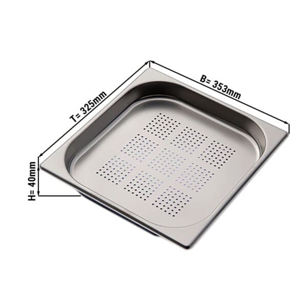 Gastronádoby perforované GN 2/3 -  353 x 325 MM