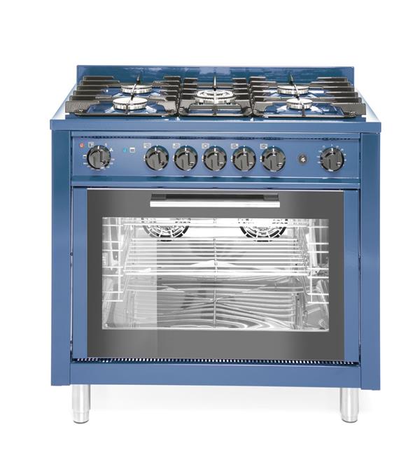Plynový sporák 5 horákov s elektrickou rúrou + grilom GN 1/1 230V/2900W, 14,3kW | Hendi 225707 - Image 7