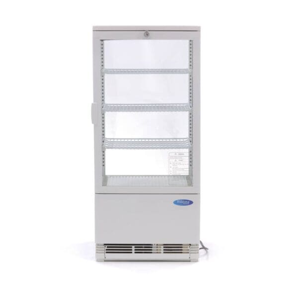 Maxima chladiaca vitrína s displejom – 78 l – biela - Image 4