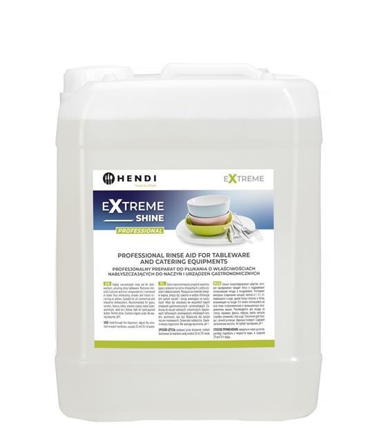 Extreme Shine Profesionálny oplachovací prostriedok s leštiacimi vlastnosťami na riad a gastronomické zariadenia, HENDI, 10 l
