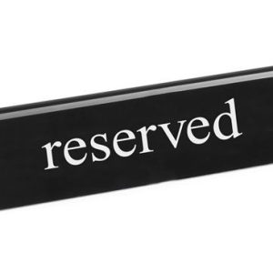 Informačná tabuľka Rezervované“, HENDI, reserved, 130x30x(H)38mm