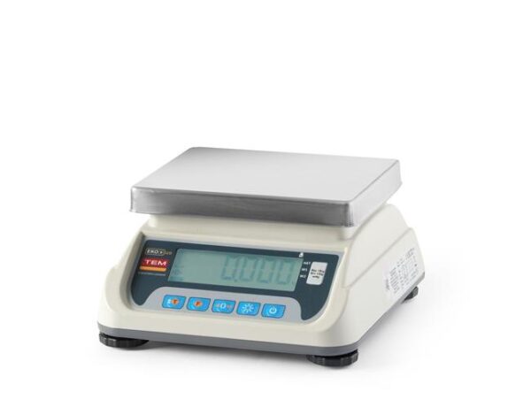Kuchynská váha LCD s legalizáciou, rad ECO+, TEM, 255x264x(H)189mm - Image 4