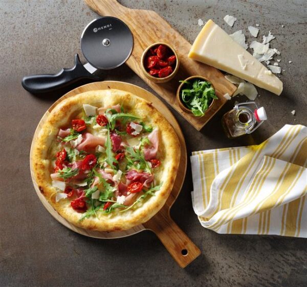 Lopata na pizzu s krátkou rukoväťou, perforovaná, štvorcová, HENDI, 350x710mm - Image 2