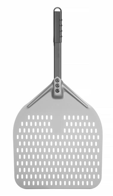 Lopata na pizzu s krátkou rukoväťou, perforovaná, štvorcová, HENDI, 350x710mm