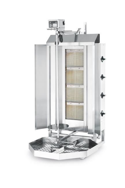 Plynový ražeň na kebab Profi Line, HENDI, Profi Line, 13kW, 735x745x(H)1110mm