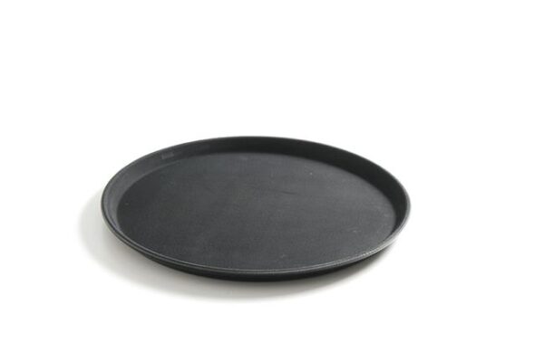 Polypropylénový servírovací podnos, protišmykový, guľatý, čierny, HENDI, ø360x(H)20mm - Image 2