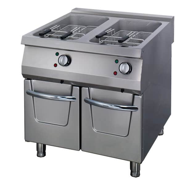 Elektrická fritéza s kohútikom Premium – 2 x 22 L | Maxima 09398608