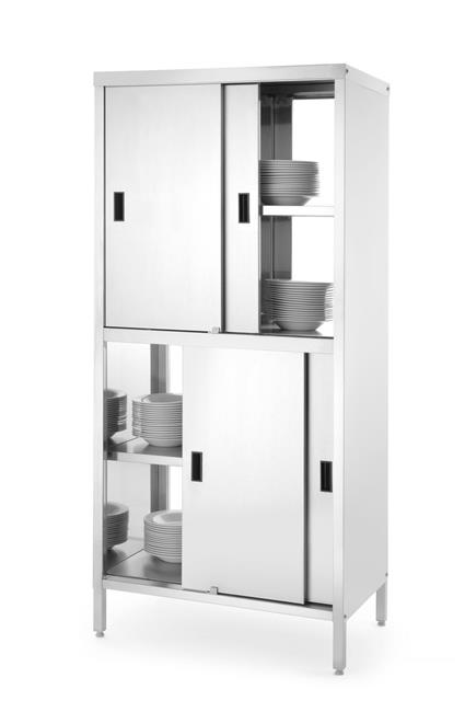 Priechodná skrinka s posuvnými dverami - 800x500x1800 mm | Hendi 811634 - Image 2